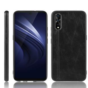 For Vivo S1/iQOO Neo/Y7s Shockproof Sewing Cow Pattern Skin PC + PU + TPU Case(Black)