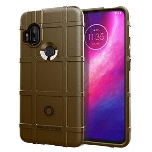 For  Motorola One Hyper  Full Coverage Shockproof TPU Case(Brown)