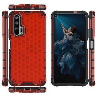 For Huawei Honor 20 Pro  Shockproof Honeycomb PC + TPU Case(Red)