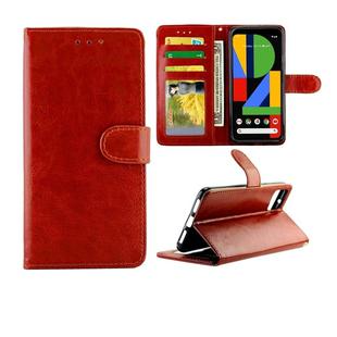 For Google Pixel4 XL Crazy Horse Texture Leather Horizontal Flip Protective Case with Holder & Card Slots & Wallet & Photo Frame(Brown)