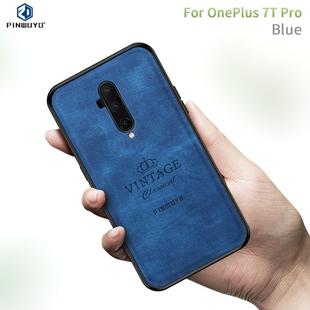 For Oneplus7T Pro PINWUYO Zun Series PC + TPU + Skin Waterproof And Anti-fall All-inclusive Protective Shell(Blue)