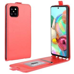For Galaxy A81 / M60S / Note 10 Lite R64 Texture Single Vertical Flip Leather Protective Case with Card Slots & Photo Frame(Red)