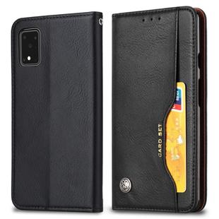 For Galaxy S20 Ultra Knead Skin Texture Horizontal Flip Leather Case with Photo Frame & Holder & Card Slots & Wallet(Black)