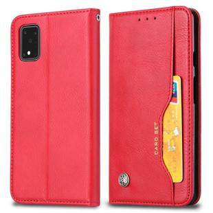 For Galaxy S20 Ultra Knead Skin Texture Horizontal Flip Leather Case with Photo Frame & Holder & Card Slots & Wallet(Red)