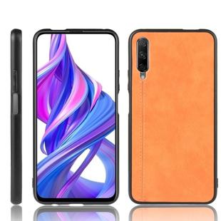 For Huawei Honor 9X Pro / 9X / Y9S Shockproof Sewing Cow Pattern Skin PC + PU + TPU Case(Orange)