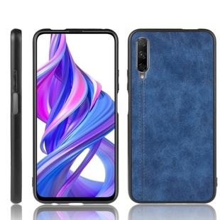 For Huawei Honor 9X Pro / 9X / Y9S Shockproof Sewing Cow Pattern Skin PC + PU + TPU Case(Blue)