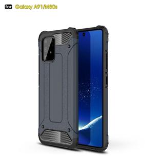 For Galaxy A91 / M80s Magic Armor TPU + PC Combination Case(Navy Blue)