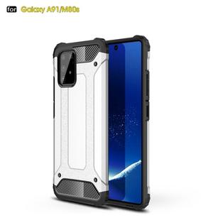 For Galaxy A91 / M80s Magic Armor TPU + PC Combination Case(Silver)