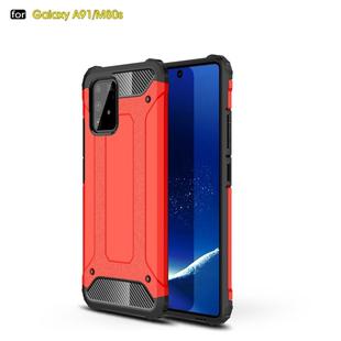 For Galaxy A91 / M80s Magic Armor TPU + PC Combination Case(Red)