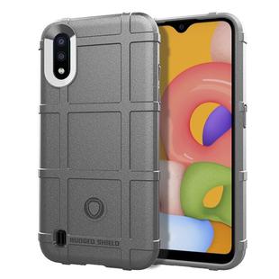 For Galaxy A01 Full Coverage Shockproof TPU Case(Grey)