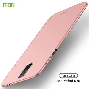 For Xiaomi RedMi K30 MOFI Frosted PC Ultra-thin Hard Case(Rose gold)