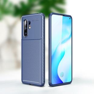 For vivo X30 PRO Carbon Fiber Texture Shockproof TPU Case(Blue)