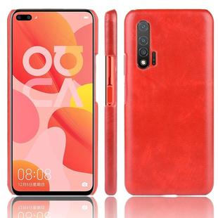 For Huawei Nova 6 5G Shockproof Litchi Texture PC + PU Case(Red)