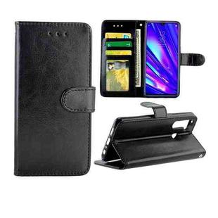 For OPPO Realme5 Pro Crazy Horse Texture Leather Horizontal Flip Protective Case with Holder & Card Slots & Wallet & Photo Frame(Black)