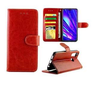 For OPPO Realme5 Pro Crazy Horse Texture Leather Horizontal Flip Protective Case with Holder & Card Slots & Wallet & Photo Frame(Brown)