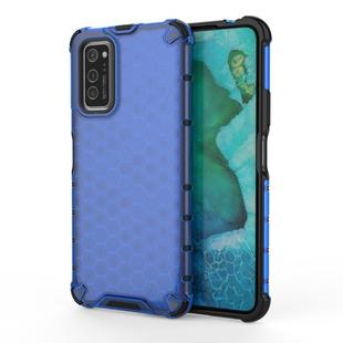 For Galaxy S20+ Shockproof Honeycomb PC + TPU Case(Blue)