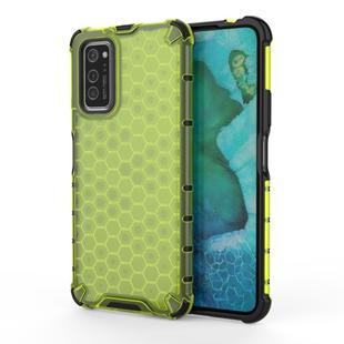 For Galaxy S20 Ultra Shockproof Honeycomb PC + TPU Case(Green)