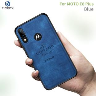 For  Motorola Moto E6 Plus PINWUYO Zun Series PC + TPU + Skin Waterproof And Anti-fall All-inclusive Protective Shell(Blue)