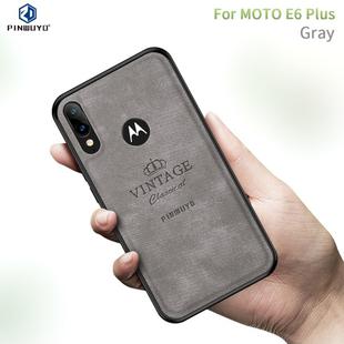 For  Motorola Moto E6 Plus PINWUYO Zun Series PC + TPU + Skin Waterproof And Anti-fall All-inclusive Protective Shell(Gray)