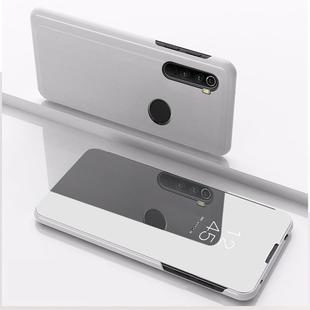 For Motorola G8 Plus Plated Mirror Horizontal Flip Leather with Stand Mobile Phone Holster(Silver)