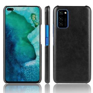 For Huawei Honor V30 Shockproof Litchi Texture PC + PU Case(Black)