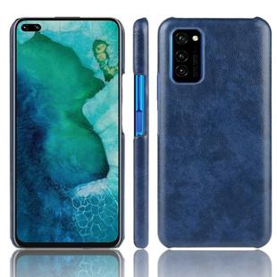 For Huawei Honor V30 Shockproof Litchi Texture PC + PU Case(Blue)