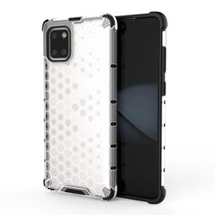 For Galaxy Note10 Lite  Shockproof Honeycomb PC + TPU Case(White)