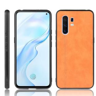 For Vivo X30 Pro Shockproof Sewing Cow Pattern Skin PC + PU + TPU Case(Orange)