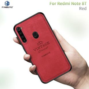 For Xiaomi RedMi Note8T PINWUYO Zun Series PC + TPU + Skin Waterproof And Anti-fall All-inclusive Protective Shell(Red)
