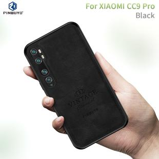 For Xiaomi CC9 Pro / Note10 PINWUYO Zun Series PC + TPU + Skin Waterproof And Anti-fall All-inclusive Protective Shell(Black)