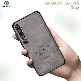 For Xiaomi CC9 Pro / Note10 PINWUYO Zun Series PC + TPU + Skin Waterproof And Anti-fall All-inclusive Protective Shell(Gray)