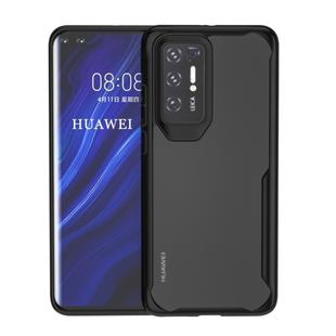 For Huawei P40 Transparent PC + TPU Full Coverage Shockproof Protective Case(Black)