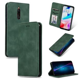 For Xiaomi Redmi 8A Retro Skin Feel Business Magnetic Horizontal Flip Leather Case(Army Green)