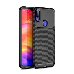 For OPPO A8 Carbon Fiber Texture Shockproof TPU Case(Black)