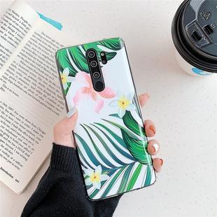 For Xiaomi Redmi Note 8 Pro Smooth Flower Series IMD TPU Mobile Phone Case(Plumeria White KF3)