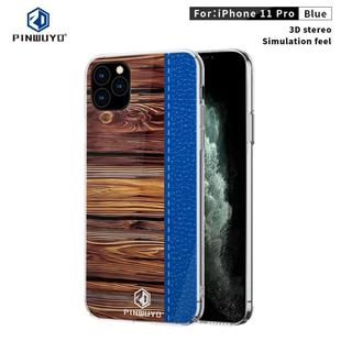 For iPhone 11 Pro For  iPhone 11 Pro  PINWUYO Pindun Series Slim 3D Call Flashing PC All-inclusive Waterproof Shockproof Protection Case(Blue)