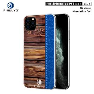 For iPhone 11 Pro Max For  iPhone 11 Pro Max PINWUYO Pindun Series Slim 3D Call Flashing PC All-inclusive Waterproof Shockproof Protection Case(Blue)