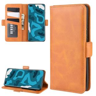For Huawei P40 Pro Dual-side Magnetic Buckle Horizontal Flip Leather Case with Holder & Card Slots & Wallet(Yellow)