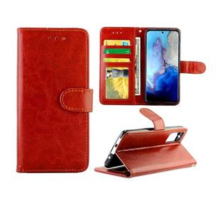 For Galaxy S20 Crazy Horse Texture Leather Horizontal Flip Protective Case with Holder & Card Slots & Wallet & Photo Frame(Brown)