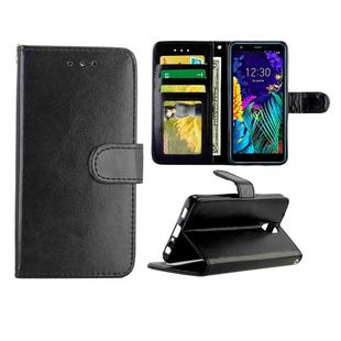 For LG K30 (2019) Crazy Horse Texture Leather Horizontal Flip Protective Case with Holder & Card Slots & Wallet & Photo Frame(Black)