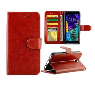 For LG K30 (2019) Crazy Horse Texture Leather Horizontal Flip Protective Case with Holder & Card Slots & Wallet & Photo Frame(Brown)