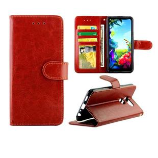 For LG K40S Crazy Horse Texture Leather Horizontal Flip Protective Case with Holder & Card Slots & Wallet & Photo Frame(Brown)