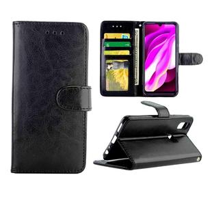 For Vivo Y97 Crazy Horse Texture Leather Horizontal Flip Protective Case with Holder & Card Slots & Wallet & Photo Frame(Black)