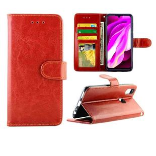 For Vivo Y97 Crazy Horse Texture Leather Horizontal Flip Protective Case with Holder & Card Slots & Wallet & Photo Frame(Brown)