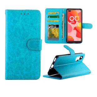 For Huawei Nova 6 Crazy Horse Texture Leather Horizontal Flip Protective Case with Holder & Card Slots & Wallet & Photo Frame(Baby Blue)