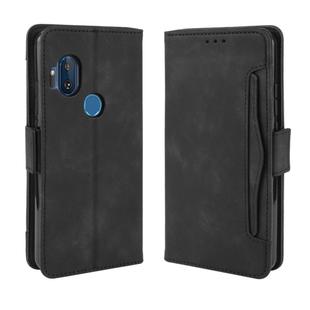For Motorola One Hyper  Wallet Style Skin Feel Calf Pattern Leather Case with Separate Card Slots & Holder & Wallet & Photo Frame(Black)