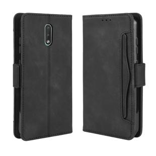 For Nokia 2.3 Wallet Style Skin Feel Calf Pattern Leather Case with Separate Card Slots & Holder & Wallet & Photo Frame(Black)