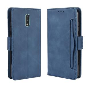 For Nokia 2.3 Wallet Style Skin Feel Calf Pattern Leather Case with Separate Card Slots & Holder & Wallet & Photo Frame(Blue)