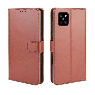 For Galaxy A81/M60S/Note 10 Lite Retro Crazy Horse Texture Horizontal Flip Leather Case with Holder & Card Slots & Photo Frame(Brown)