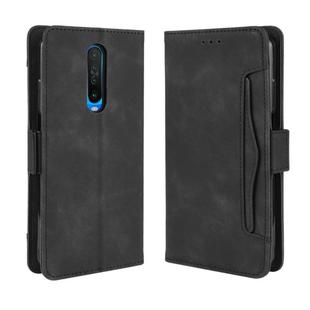 For Xiaomi Redmi K30 Wallet Style Skin Feel Calf Pattern Leather Case with Separate Card Slots & Holder & Wallet & Photo Frame(Black)